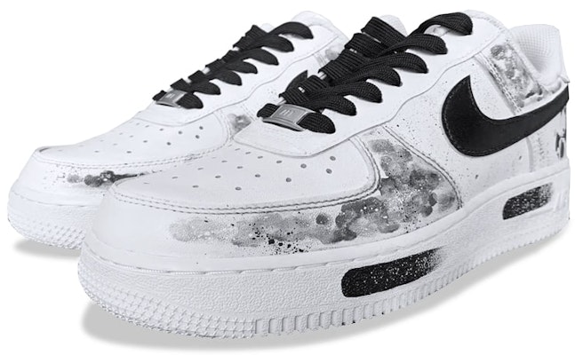 (W) Nike Air Force 1 Low "墨流し" カスタム DD8959-100(Team21-女款熊猫水墨) Lookbook (W) Nike Air Force 1 Low "墨流し" カスタム DD8959-100(Team21-女款熊猫水墨)