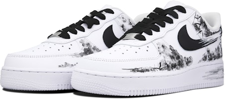 (W) 【カスタムシューズ】(女性用) ナイキ エア フォース 1 ロー 'インクド モノクローム' DD8959-100(Team78-女款无关风月) Lookbook (W) 【カスタムシューズ】(女性用) ナイキ エア フォース 1 ロー 'インクド モノクローム' DD8959-100(Team78-女款无关风月)