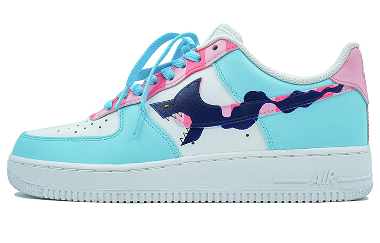Buy (W) [Sepatu Kustom] Nike Air Force 1 Low 'K999 Graffiti dengan Tali Sepatu Warna-warni' DD8959-100(Team陆-炫彩涂鸦改钩)