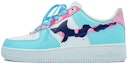 Buy 【定製球鞋】Nike Air Force 1 Low 空軍一號 K999 炫彩 鴛鴦鞋帶 塗鴉 改勾 低幫 板鞋 女款 藍綠