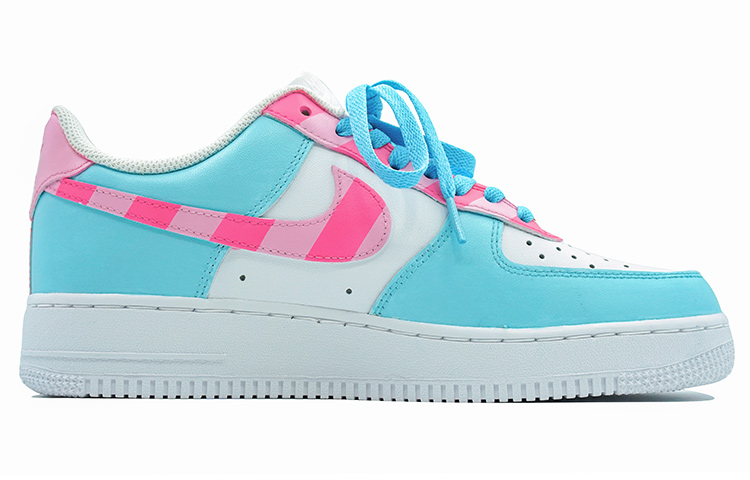 Order (W) [Sepatu Kustom] Nike Air Force 1 Low 'K999 Graffiti dengan Tali Sepatu Warna-warni' DD8959-100(Team陆-炫彩涂鸦改钩)
