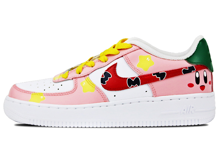 [Custom Shoes] (W) Nike Air Force 1 Low 'Kirby Pink Yellow'
