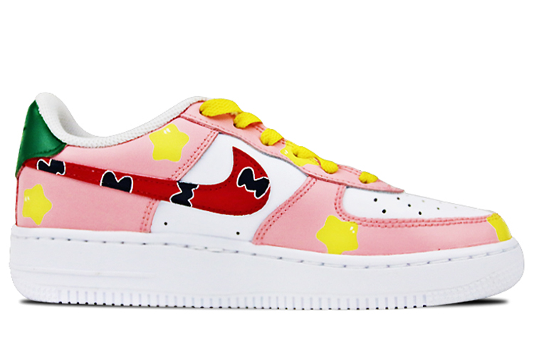 [Custom Shoes] (W) Nike Air Force 1 Low 'Kirby Pink Yellow' 圖 2