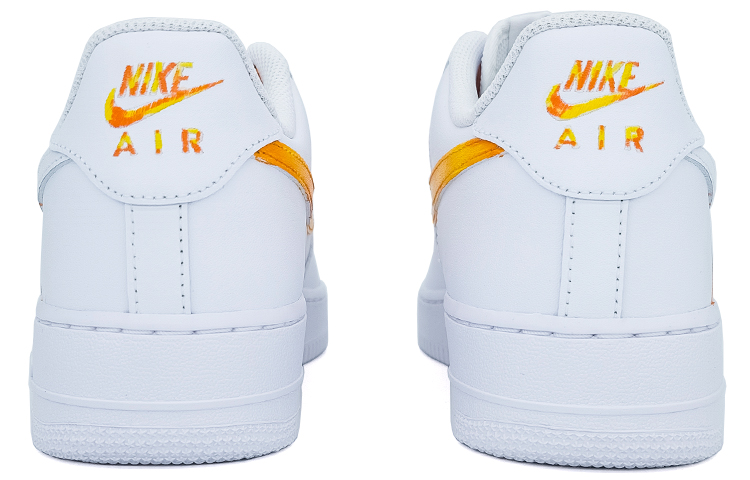 [Custom Shoes] (W) Nike Air Force 1 Low 'Lava Chip PCB White Orange' 圖 4