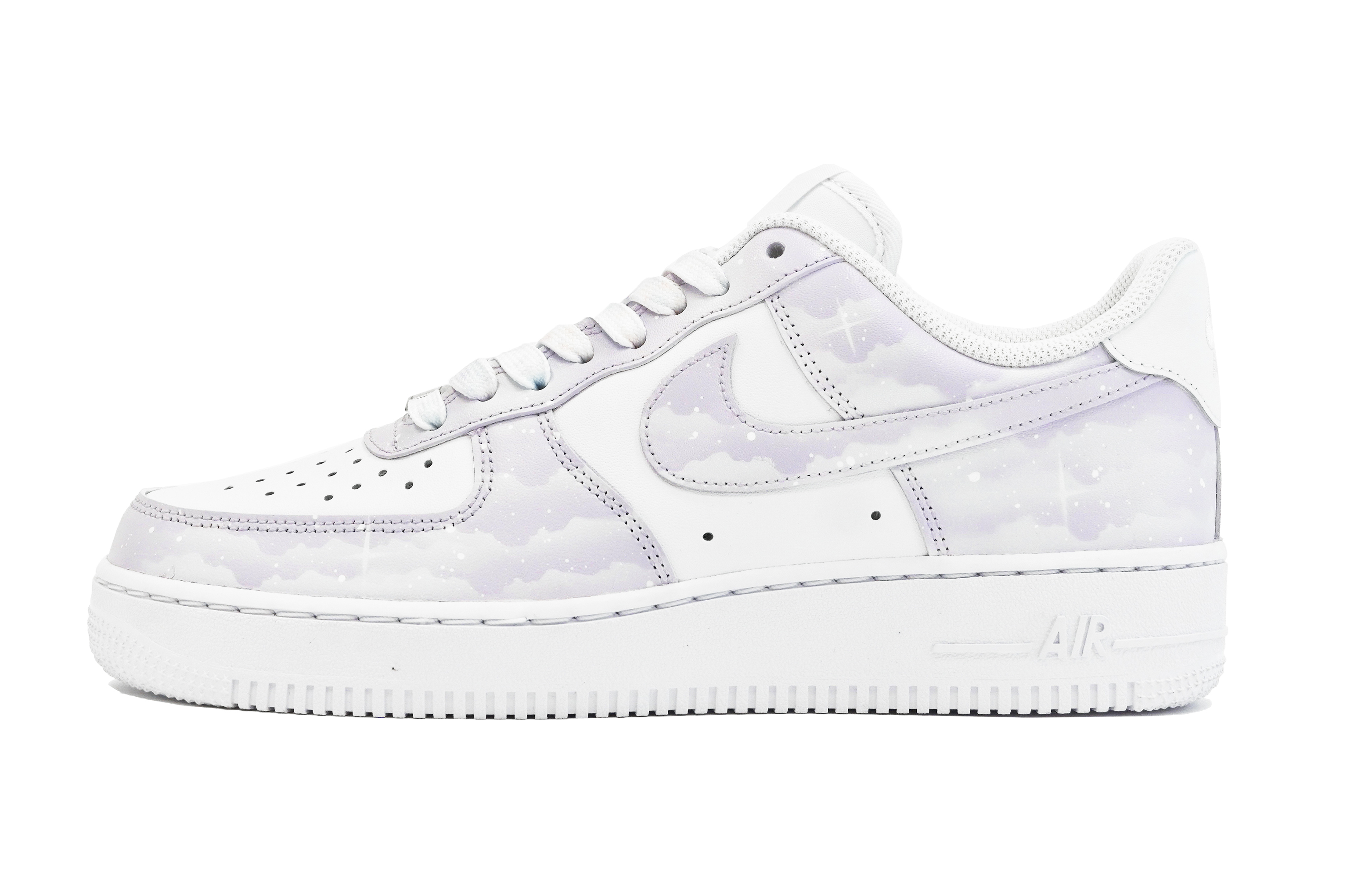 [Custom Shoes] (W) Nike Air Force 1 Low 'Lavender Purple Galaxy'