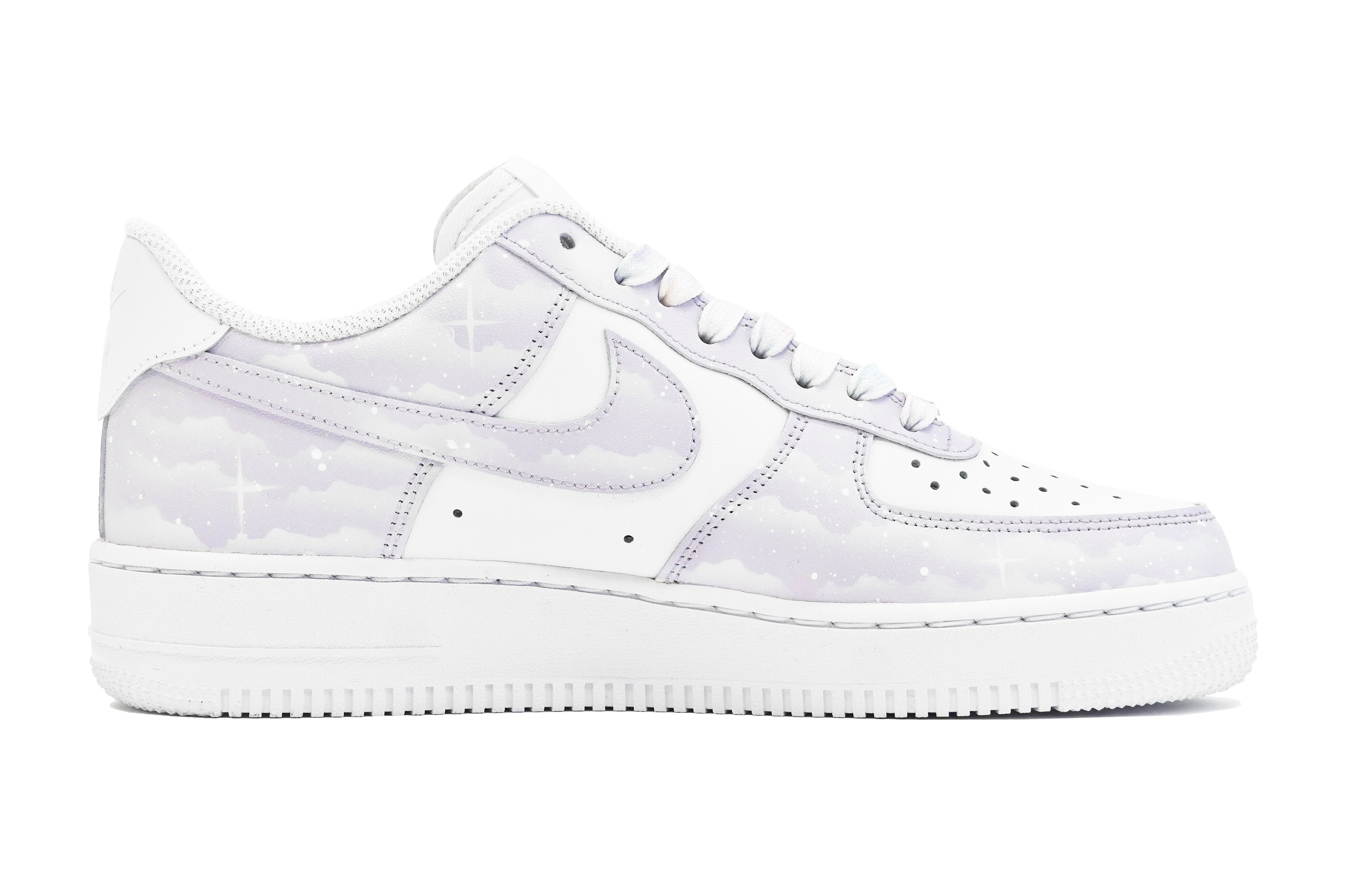 [Custom Shoes] (W) Nike Air Force 1 Low 'Lavender Purple Galaxy' 圖 2
