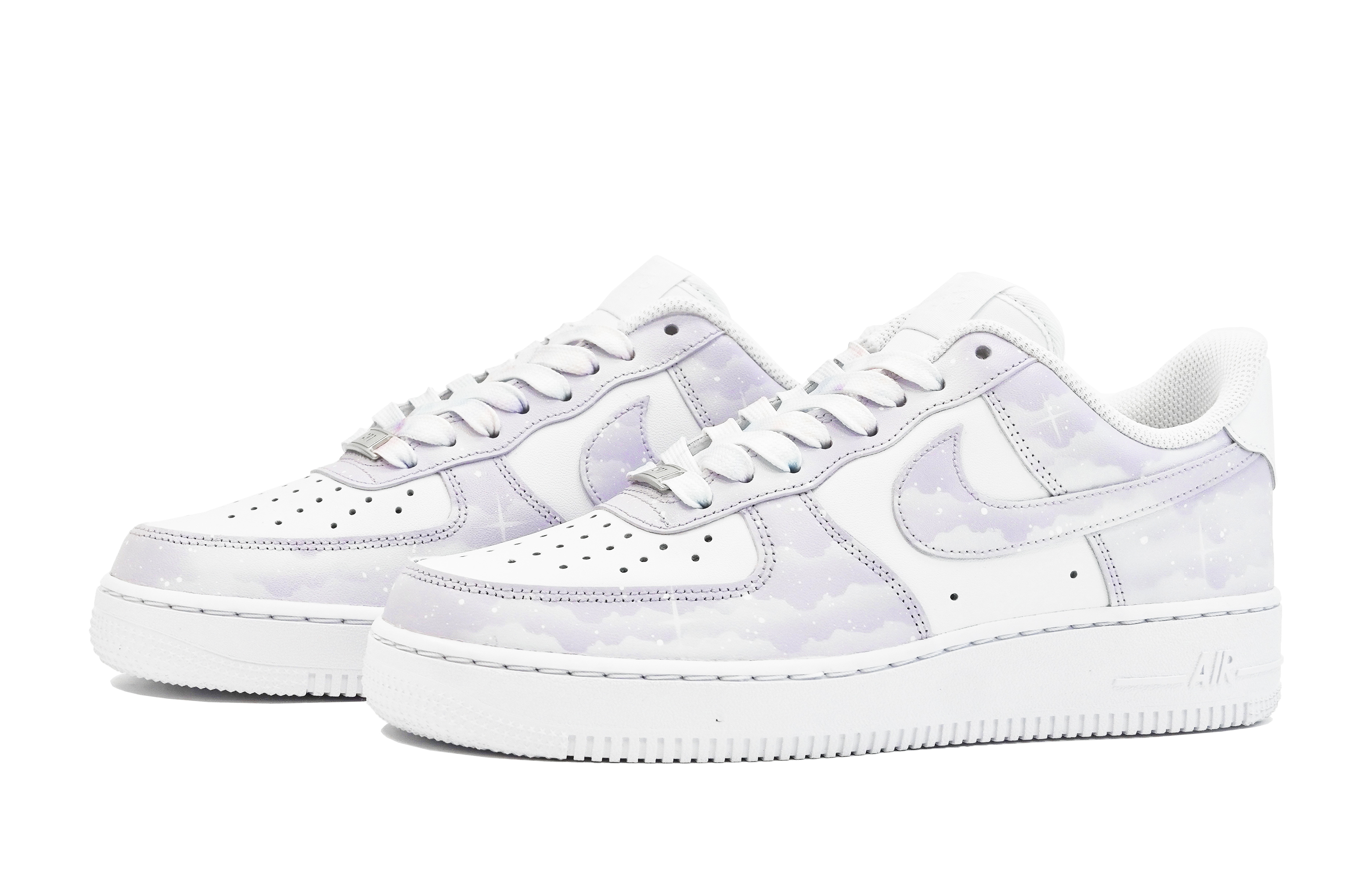 [Custom Shoes] (W) Nike Air Force 1 Low 'Lavender Purple Galaxy' 圖 3
