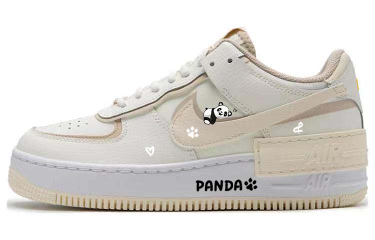 Buy (W) [Zapatillas Personalizadas] Nike Air Force 1 Low 'Panda Perezoso' FQ6871-111-466784