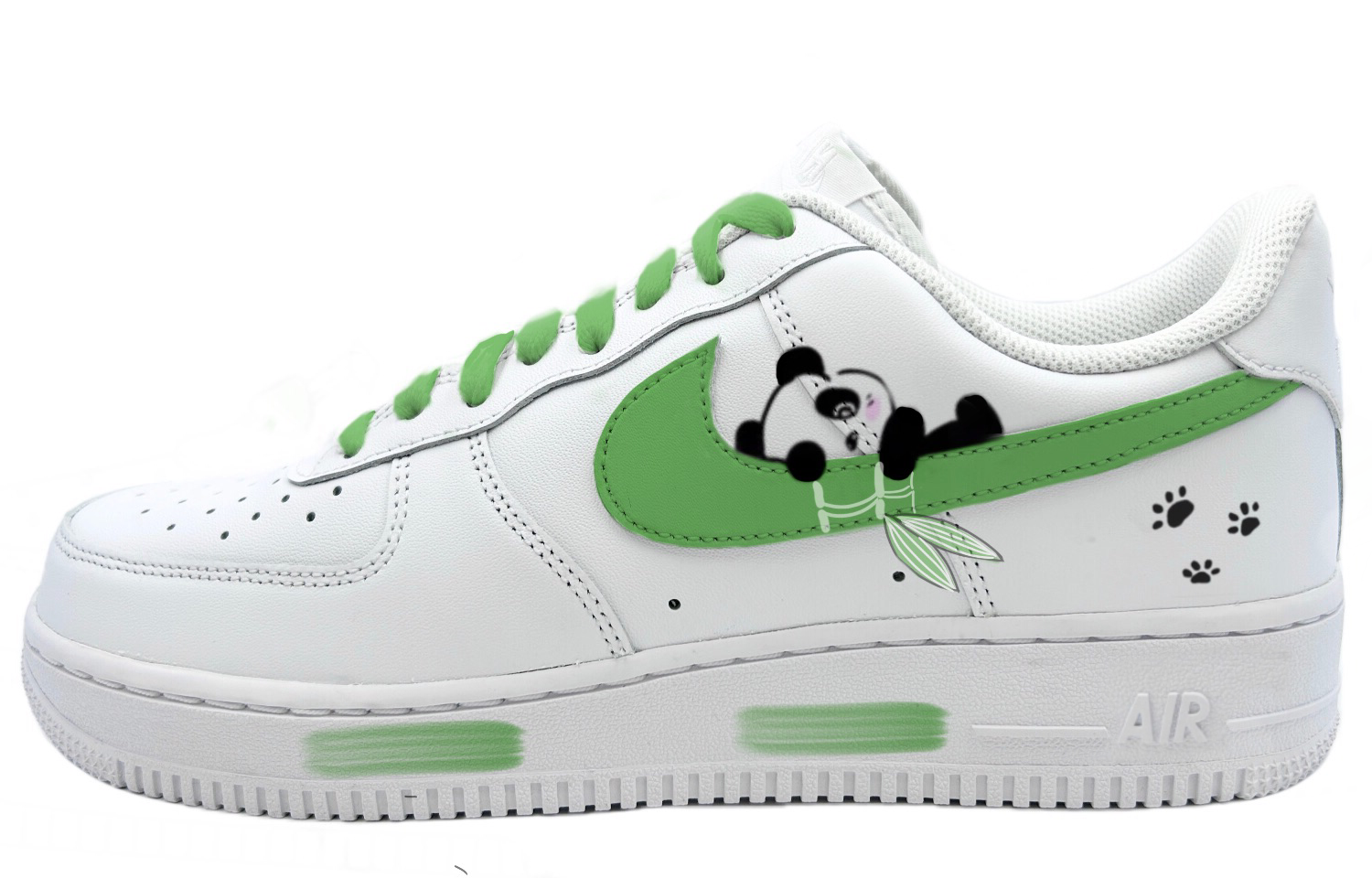 [Custom Shoes] (W) Nike Air Force 1 Low 'Lazy Panda'