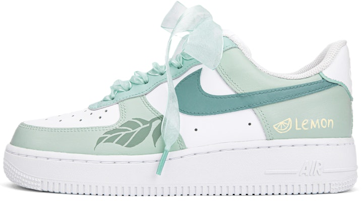 【定製球鞋】 Nike Air Force 1 Low 空軍一號 手繪噴繪 清新檸檬樹 歐根紗鞋帶 流行百搭 低筒 板鞋 女款 白綠 Buy 【定製球鞋】 Nike Air Force 1 Low 空軍一號 手繪噴繪 清新檸檬樹 歐根紗鞋帶 流行百搭 低筒 板鞋 女款 白綠