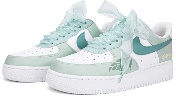 【定製球鞋】 Nike Air Force 1 Low 空軍一號 手繪噴繪 清新檸檬樹 歐根紗鞋帶 流行百搭 低筒 板鞋 女款 白綠 Lookbook 【定製球鞋】 Nike Air Force 1 Low 空軍一號 手繪噴繪 清新檸檬樹 歐根紗鞋帶 流行百搭 低筒 板鞋 女款 白綠