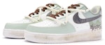 Lookbook 【訂製球鞋】Nike Air Force 1 Low 小滿 特殊鞋盒 節氣系列 新中式 手繪噴繪 低幫 板鞋 女款 白綠黑