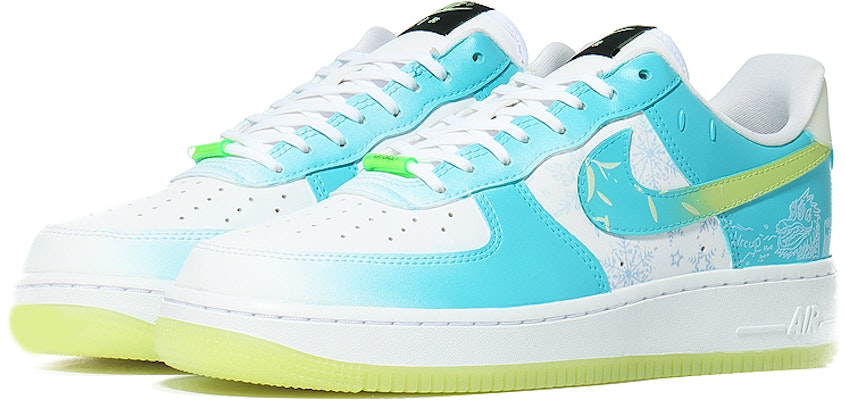 【訂製球鞋】Nike Air Force 1 Low 龍泉玉露茶 清新雅緻 防滑輕便 低筒 球鞋 女款 白藍綠 Lookbook 【訂製球鞋】Nike Air Force 1 Low 龍泉玉露茶 清新雅緻 防滑輕便 低筒 球鞋 女款 白藍綠