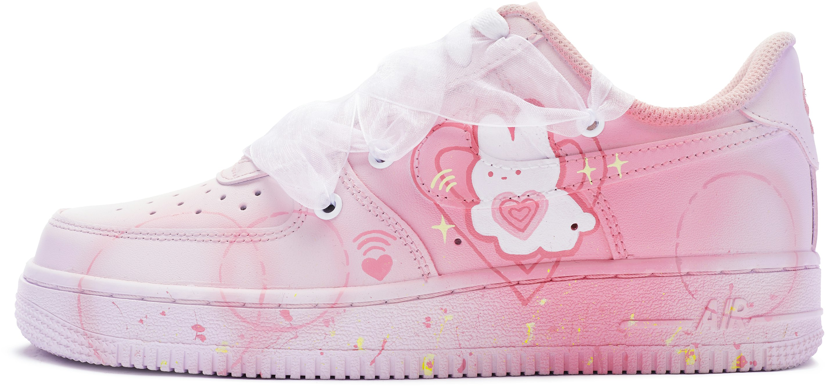custom-shoes-women-nike-air-force-1-low-love-alarm-pink-white
