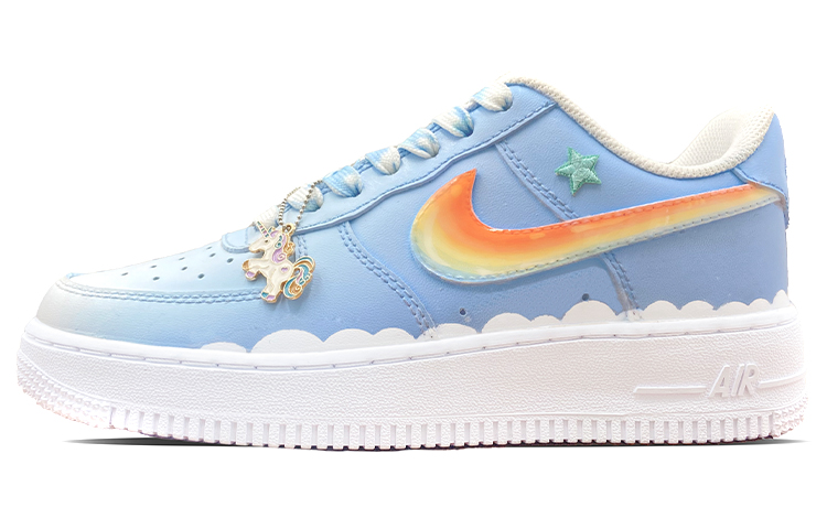 Buy (W) [定制鞋款] Nike Air Force 1 Low '马卡龙棉花糖蓝' DH2290-111(TeamS-女款果冻胶马卡龙彩虹钩)