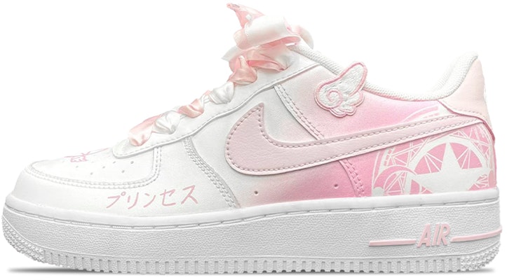 【定制球鞋】Nike Air Force 1 Low 07 空軍一號 噴繪 魔法少女 女神專屬定制 低幫 板鞋 女款 粉白 Buy 【定制球鞋】Nike Air Force 1 Low 07 空軍一號 噴繪 魔法少女 女神專屬定制 低幫 板鞋 女款 粉白