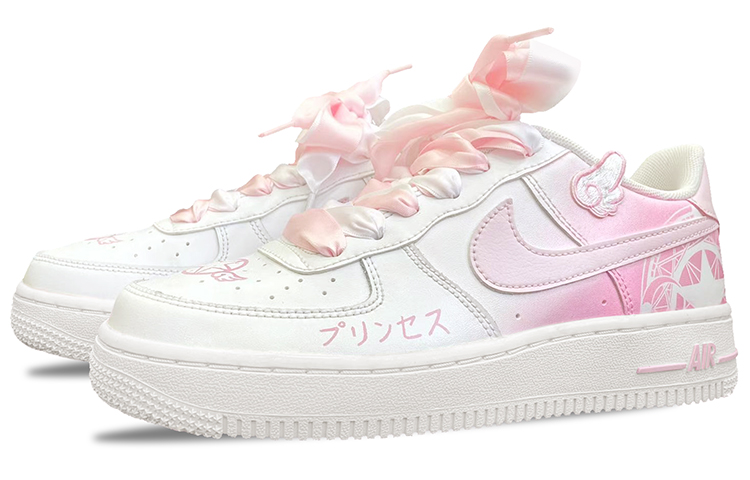 Lookbook 【定制球鞋】Nike Air Force 1 Low 07 空軍一號 噴繪 魔法少女 女神專屬定制 低幫 板鞋 女款 粉白