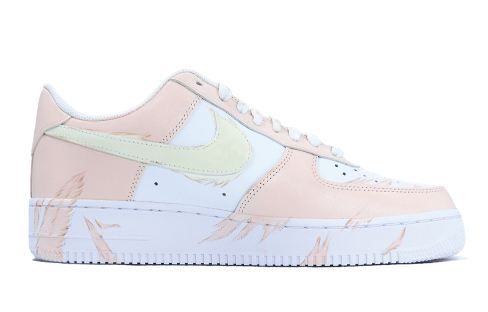 Order (W) [Sepatu Custom] Nike Air Force 1 Low 'Daun Maple Merah' DD8959-100(Team25-羽毛)