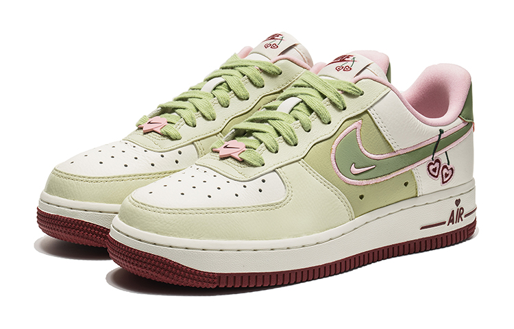 [Custom Shoes] (W) Nike Air Force 1 Low 'Matcha Cherry' 圖 3