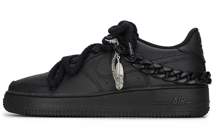 Buy (W) Zapatillas Nike Air Force 1 Low 'Negro Plateado Mate Deconstruido' DD8959-001(Team6-解构黑S-BOX)
