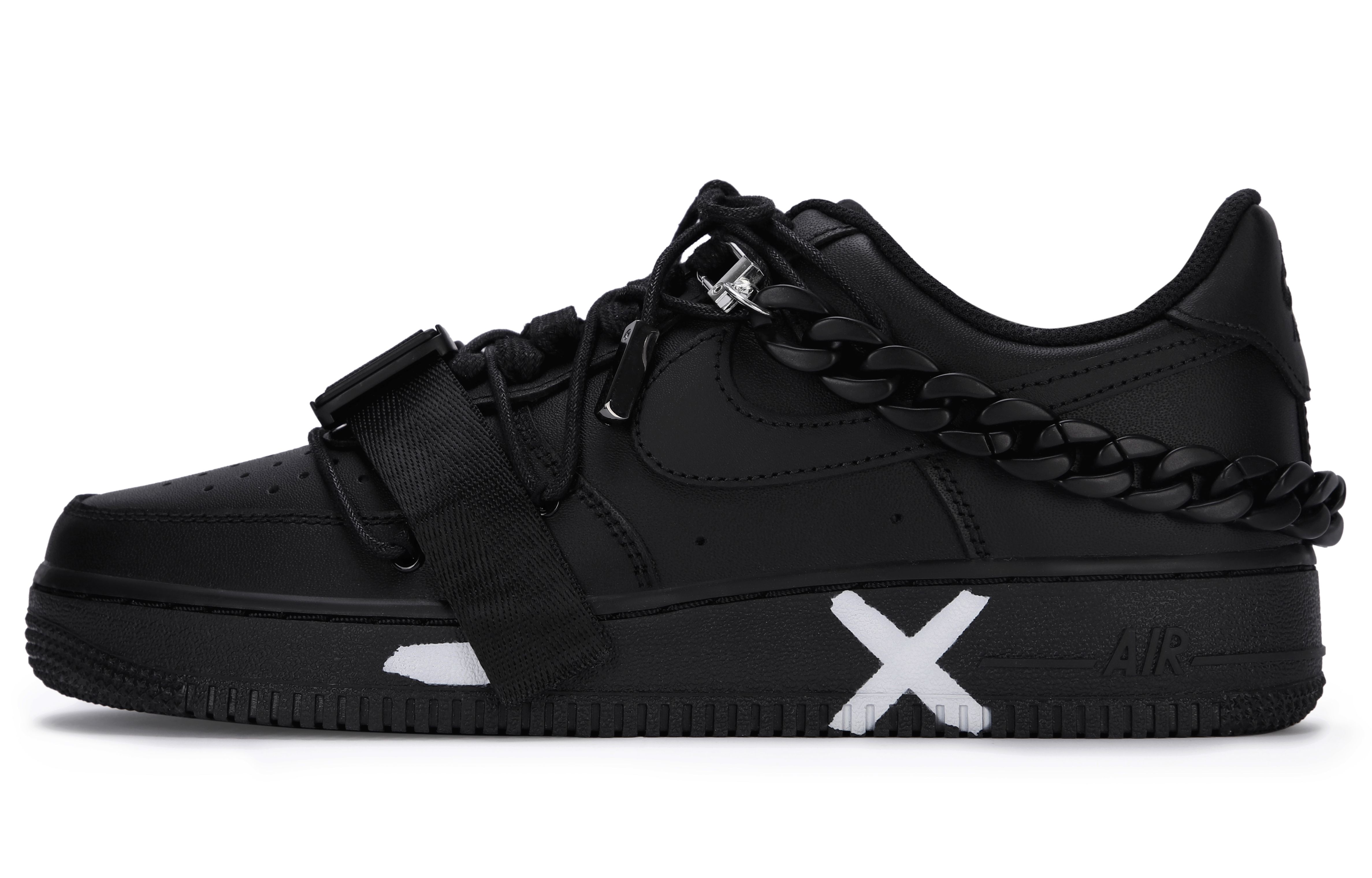 Buy (W) Zapatillas Nike Air Force 1 Low 'Negro Mate Dark Side' DD8959-001(Team55-黑机能AF1女)