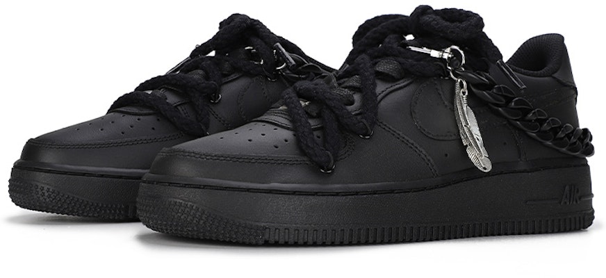 (W) 나이키 에어포스 1 로우 '매트 블랙실버' (커스텀) DD8959-001(Team6-解构黑S-BOX) Lookbook (W) 나이키 에어포스 1 로우 '매트 블랙실버' (커스텀) DD8959-001(Team6-解构黑S-BOX)