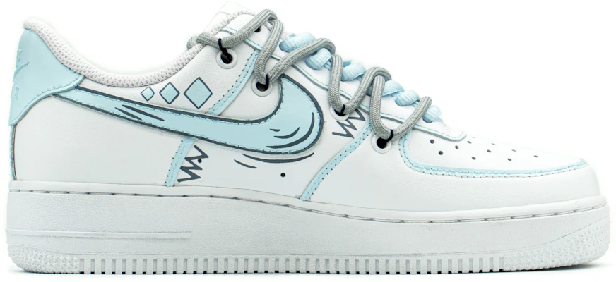 【定制球鞋】Nike Air Force 1 Low 五一出游 二次元 禮盒 撲克 低幫 板鞋 女款 藍白灰 Order 【定制球鞋】Nike Air Force 1 Low 五一出游 二次元 禮盒 撲克 低幫 板鞋 女款 藍白灰
