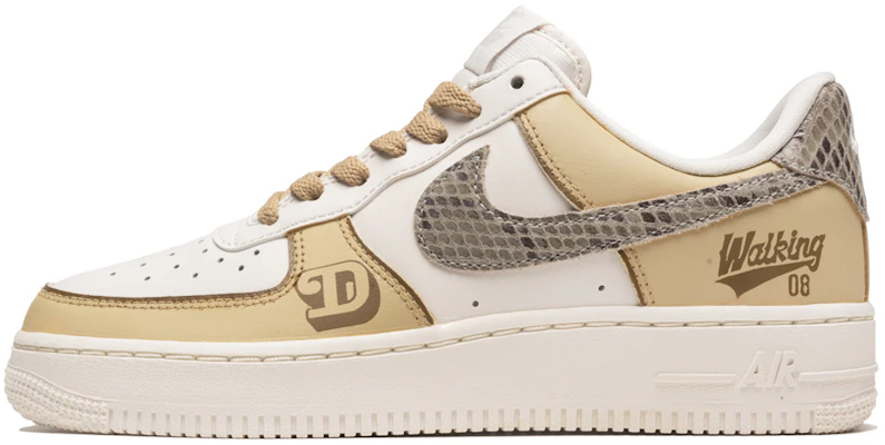 【客製球鞋】Nike Air Force 1 Low 蛇紋美拉德 美式復古 校園棒球 流行街頭 低筒 板鞋 女款 白 Buy 【客製球鞋】Nike Air Force 1 Low 蛇紋美拉德 美式復古 校園棒球 流行街頭 低筒 板鞋 女款 白