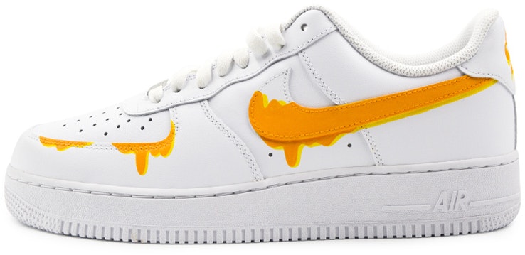custom-shoes-women-nike-air-force-1-low-melted-graffiti-white-orange