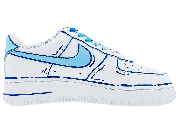 Order (W) [Zapatillas Personalizadas] Nike Air Force 1 Low 'Minimalista Azul' DD8959-100(Team40-AF1女款踏春蓝)