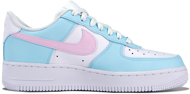 【訂製球鞋】 Nike Air Force 1 Low 空軍一號 薄荷白桃 夏日感 清爽小眾 百搭 低筒 板鞋 女款 藍粉 Order 【訂製球鞋】 Nike Air Force 1 Low 空軍一號 薄荷白桃 夏日感 清爽小眾 百搭 低筒 板鞋 女款 藍粉