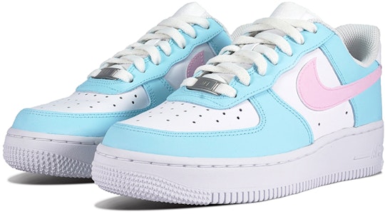 【訂製球鞋】 Nike Air Force 1 Low 空軍一號 薄荷白桃 夏日感 清爽小眾 百搭 低筒 板鞋 女款 藍粉 Lookbook 【訂製球鞋】 Nike Air Force 1 Low 空軍一號 薄荷白桃 夏日感 清爽小眾 百搭 低筒 板鞋 女款 藍粉