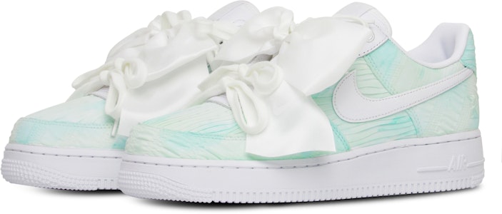 (W) 【カスタムシューズ】(女性用) ナイキ エアフォース 1 ロー 'ミントグリーンボウ' DV4244-111(Team65-清新蓝绿) Lookbook (W) 【カスタムシューズ】(女性用) ナイキ エアフォース 1 ロー 'ミントグリーンボウ' DV4244-111(Team65-清新蓝绿)
