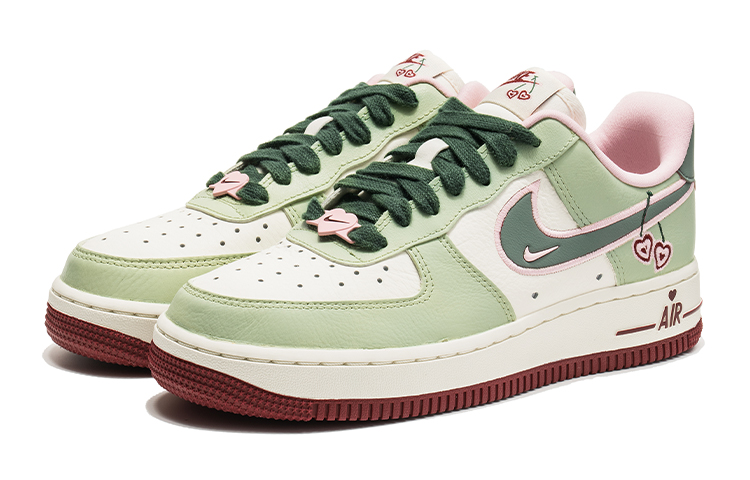 Shop (W) [Sepatu Kustom] Nike Air Force 1 Low 'Mint Hijau' FD4616-161(TeamB-莫兰迪浅绿Y-BOX)