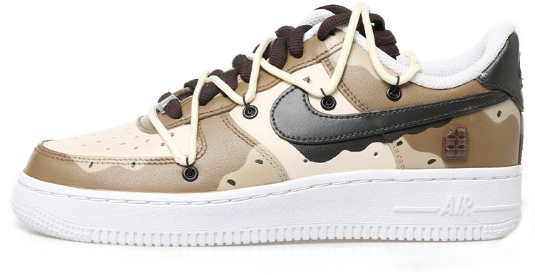 custom-shoes-women-nike-air-force-1-low-mocha-ice-cream-drip-deconstructed