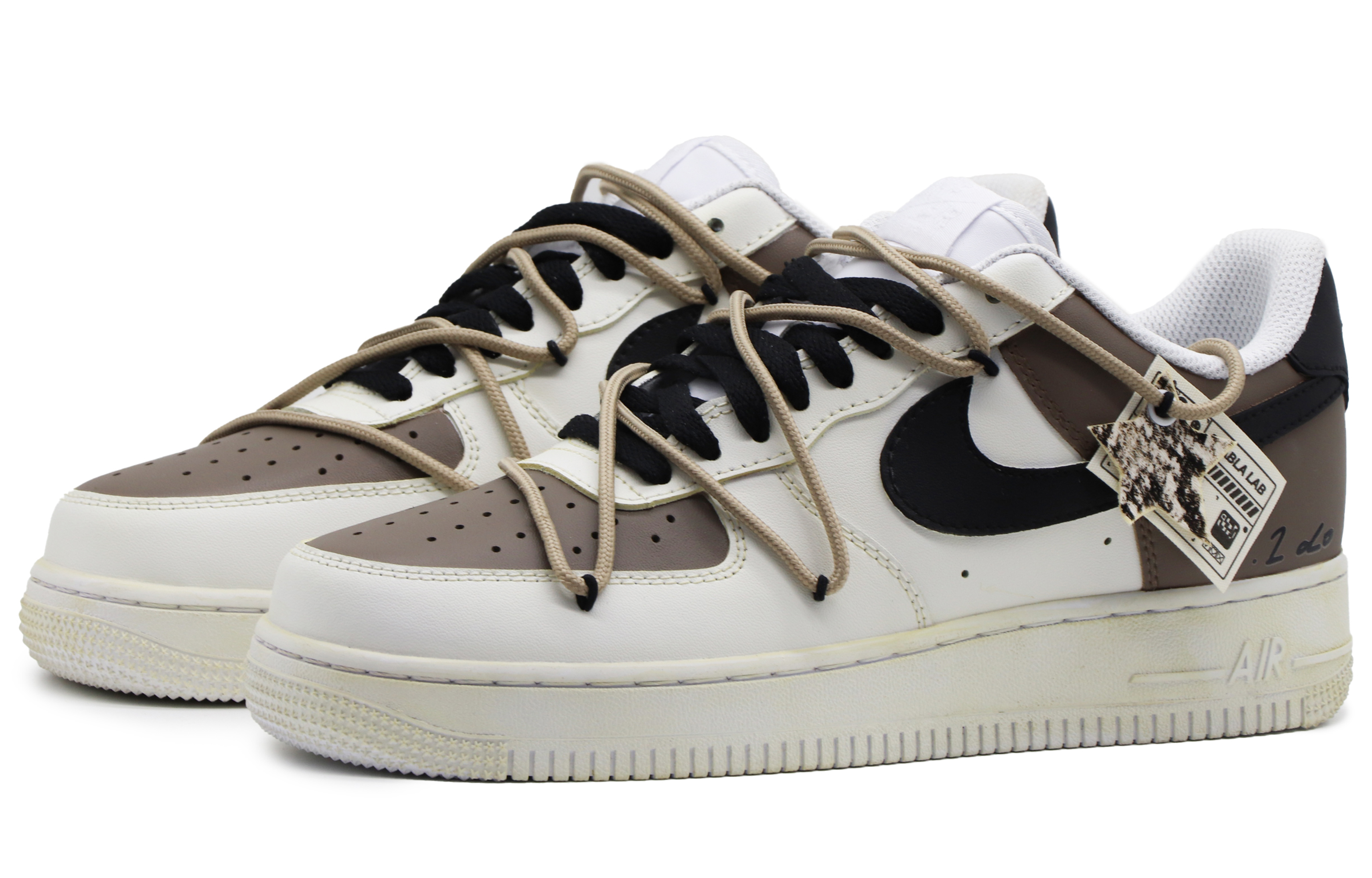 Lookbook (W) [定制鞋] 耐克空军1号低帮 '摩卡蛇黑白灰' DD8959-100-486338