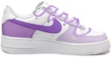 Order 【客製球鞋】Nike Air Force 1 Low 莫蘭迪 手繪 小花 解構風 低筒 板鞋 女款 白紫