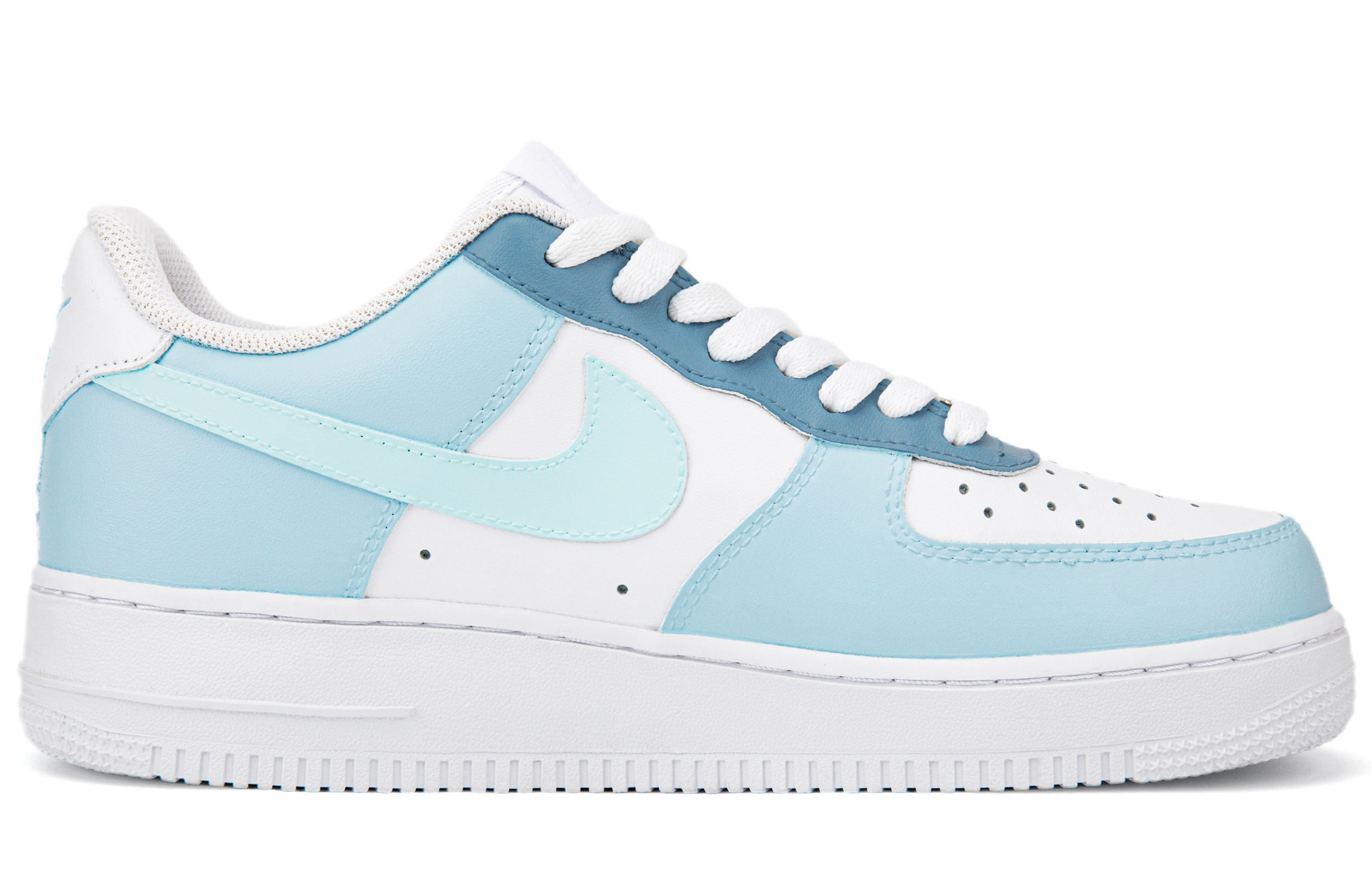 Order (W) [定制鞋] 耐克空军一号低帮 '莫兰迪白蓝' DD8959-100(Team18-AF1莫兰迪天蓝色）