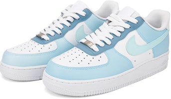 (W) 【カスタムシューズ】(女性用)ナイキ エアフォース 1 ロー「モランディホワイトブルー」 DD8959-100(Team18-AF1莫兰迪天蓝色) Lookbook (W) 【カスタムシューズ】(女性用)ナイキ エアフォース 1 ロー「モランディホワイトブルー」 DD8959-100(Team18-AF1莫兰迪天蓝色)