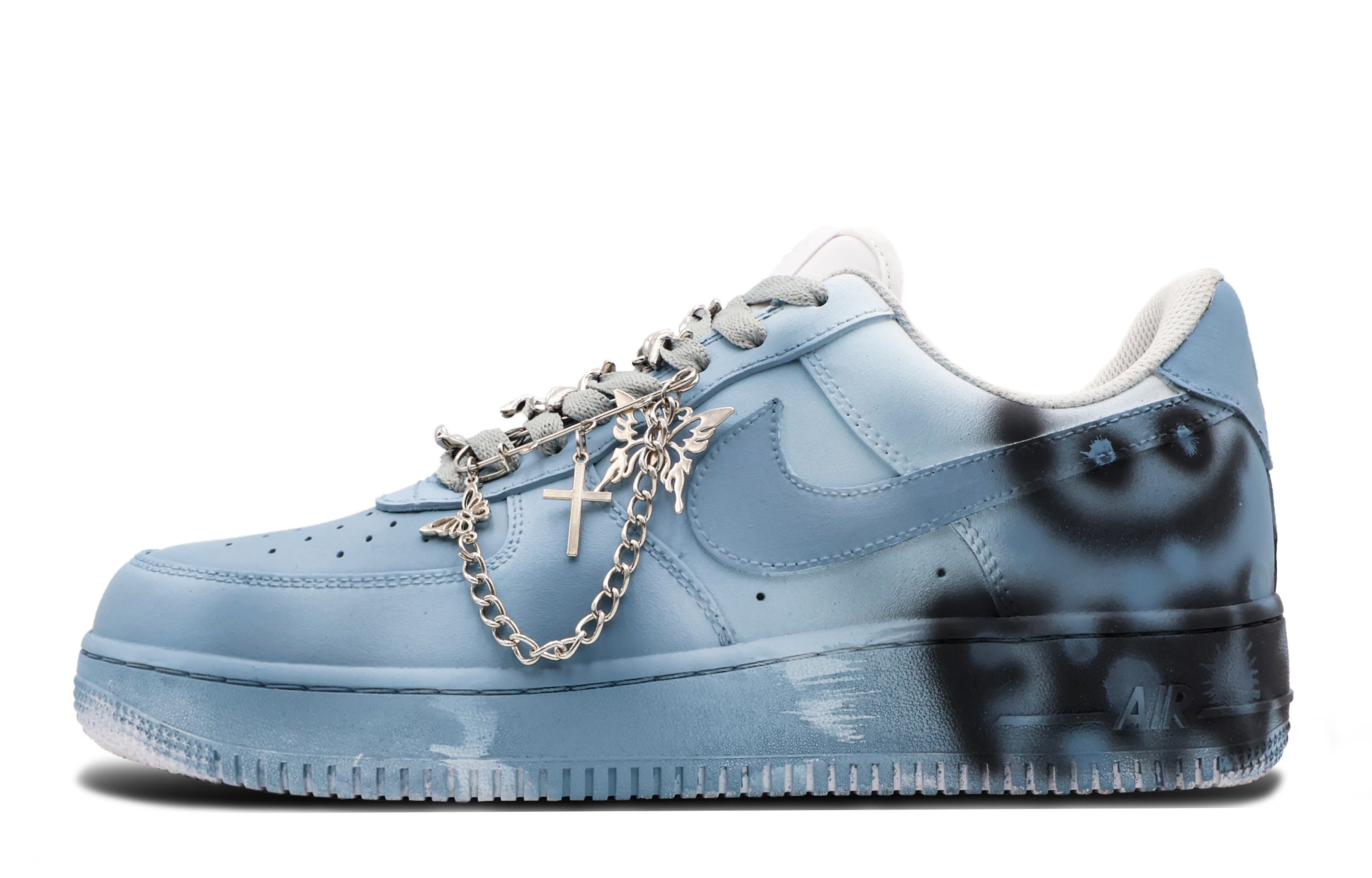 Buy (W) Nike Air Force 1 Low "Navy Rock Punk Y2K" (Personalizadas) DD8959-100(Team53-女款摇滚朋克S-BOX)