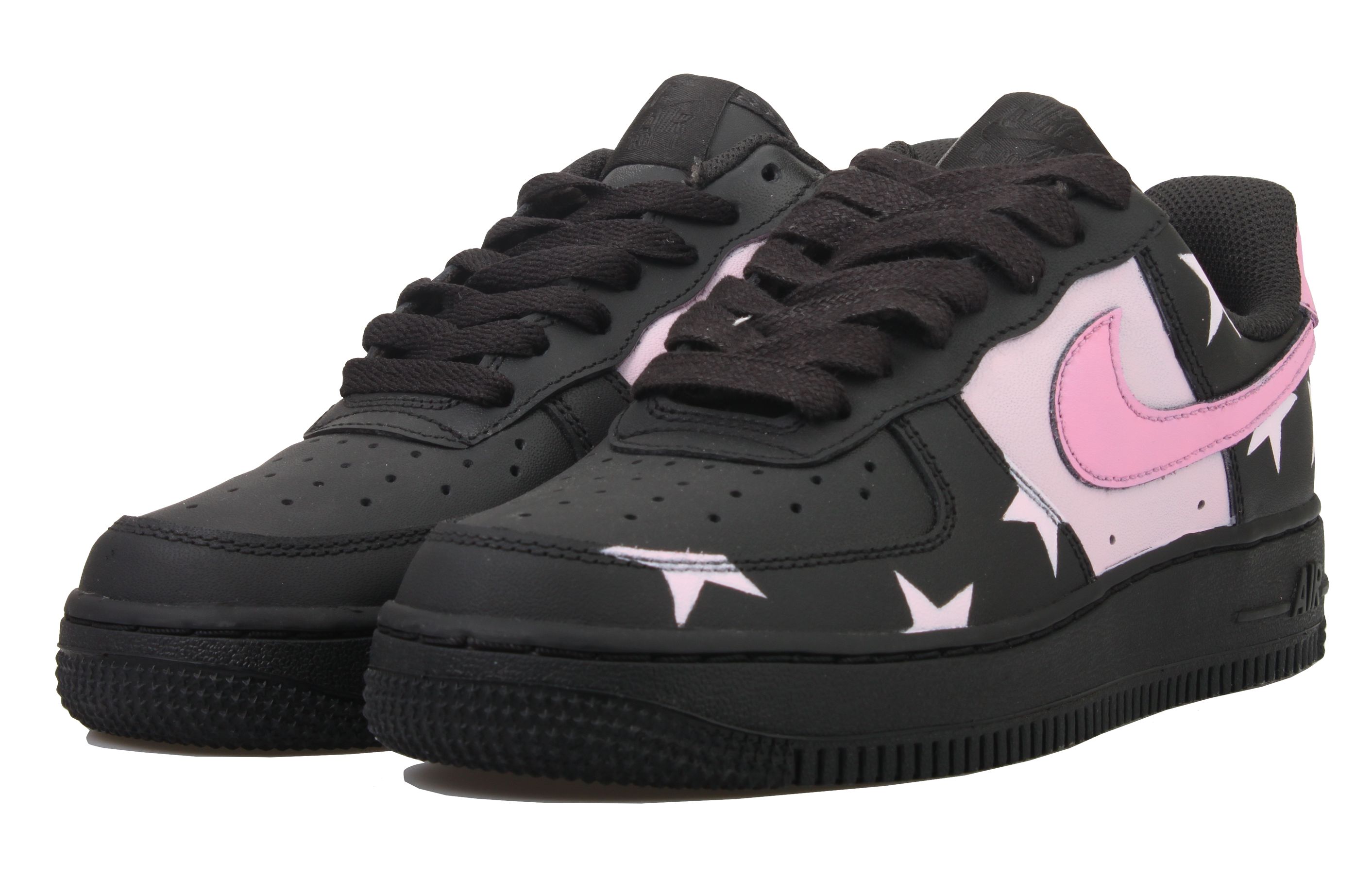 Lookbook 【訂製球鞋】Nike Air Force 1 Low Vlad 霓虹宇宙 低筒 板鞋 女款 黑粉