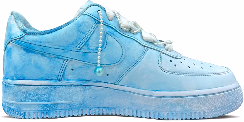 (W) ナイキ AF1 ロー "オーシャンワールド・ライトブルーパール" (カスタム) DD8959-100(TeamFour-女款水蓝珍珠QD) Order (W) ナイキ AF1 ロー "オーシャンワールド・ライトブルーパール" (カスタム) DD8959-100(TeamFour-女款水蓝珍珠QD)