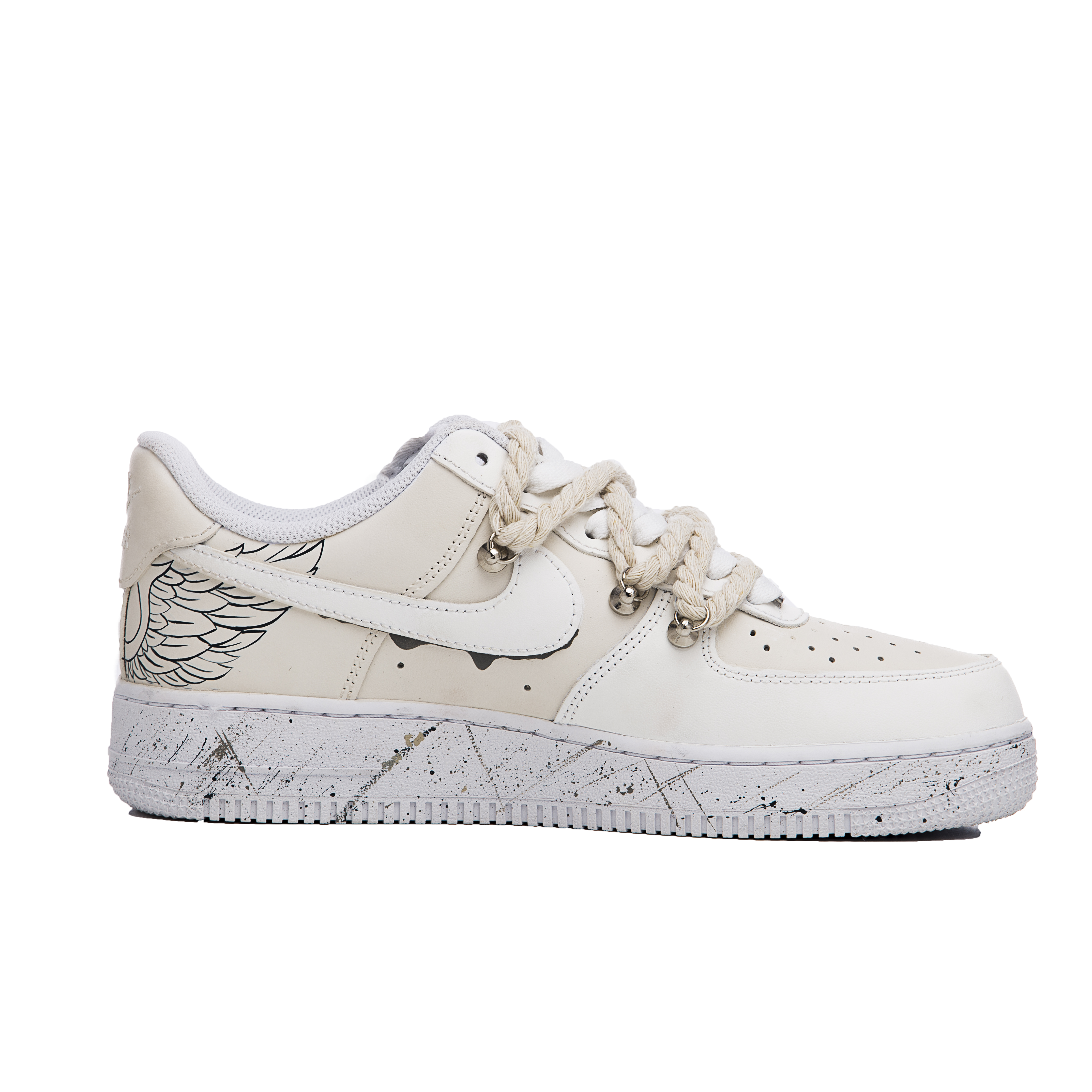 Order (W) [Sepatu Custom] Nike Air Force 1 Low 'Off White Retro' DD8959-100(Team60-女款生命肆意)