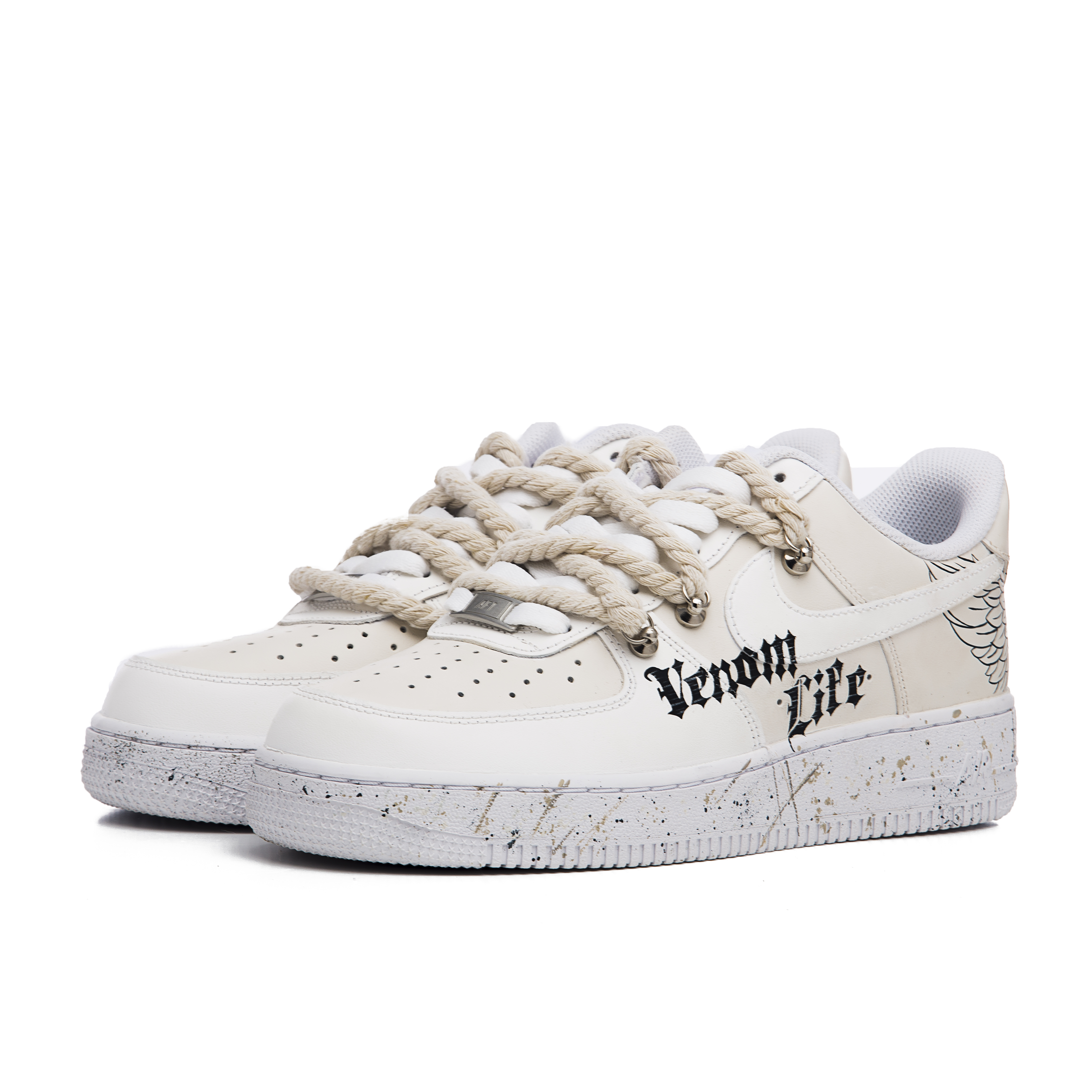 Lookbook (W) [Sepatu Custom] Nike Air Force 1 Low 'Off White Retro' DD8959-100(Team60-女款生命肆意)