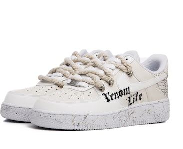 (W) 【カスタムシューズ】ナイキ エア フォース 1 ロー 'オフホワイト レトロ' (女性用) DD8959-100(Team60-女款生命肆意) Lookbook (W) 【カスタムシューズ】ナイキ エア フォース 1 ロー 'オフホワイト レトロ' (女性用) DD8959-100(Team60-女款生命肆意)