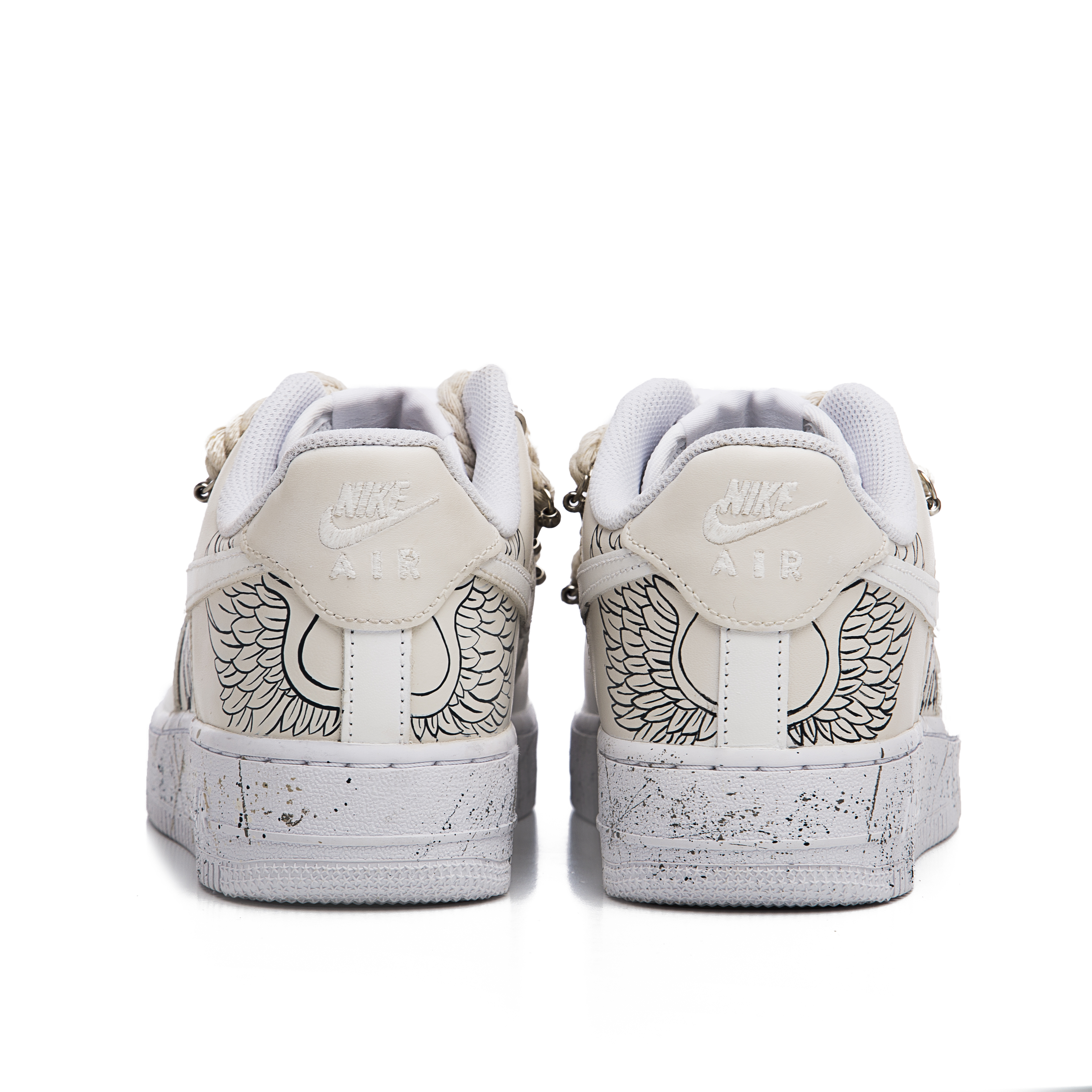 Shop (W) [Sepatu Custom] Nike Air Force 1 Low 'Off White Retro' DD8959-100(Team60-女款生命肆意)