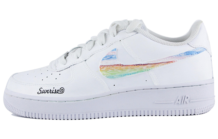 [Custom Shoes] (W) Nike Air Force 1 Low 'Oil Painting Graffiti White-Red-Yellow'