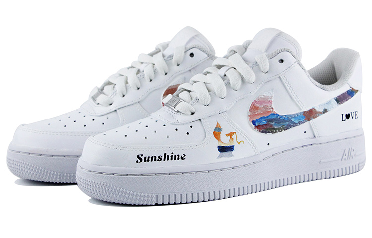 [Custom Shoes] (W) Nike Air Force 1 Low 'Oil Painting Graffiti Little Fox Art' 圖 3