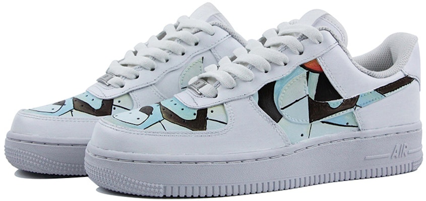 (W) 나이키 AF1 로우 '오일페인팅 그라피티 화이트 블루' (커스텀) DD8959-100(Team39-AMY18蓝白) Lookbook (W) 나이키 AF1 로우 '오일페인팅 그라피티 화이트 블루' (커스텀) DD8959-100(Team39-AMY18蓝白)