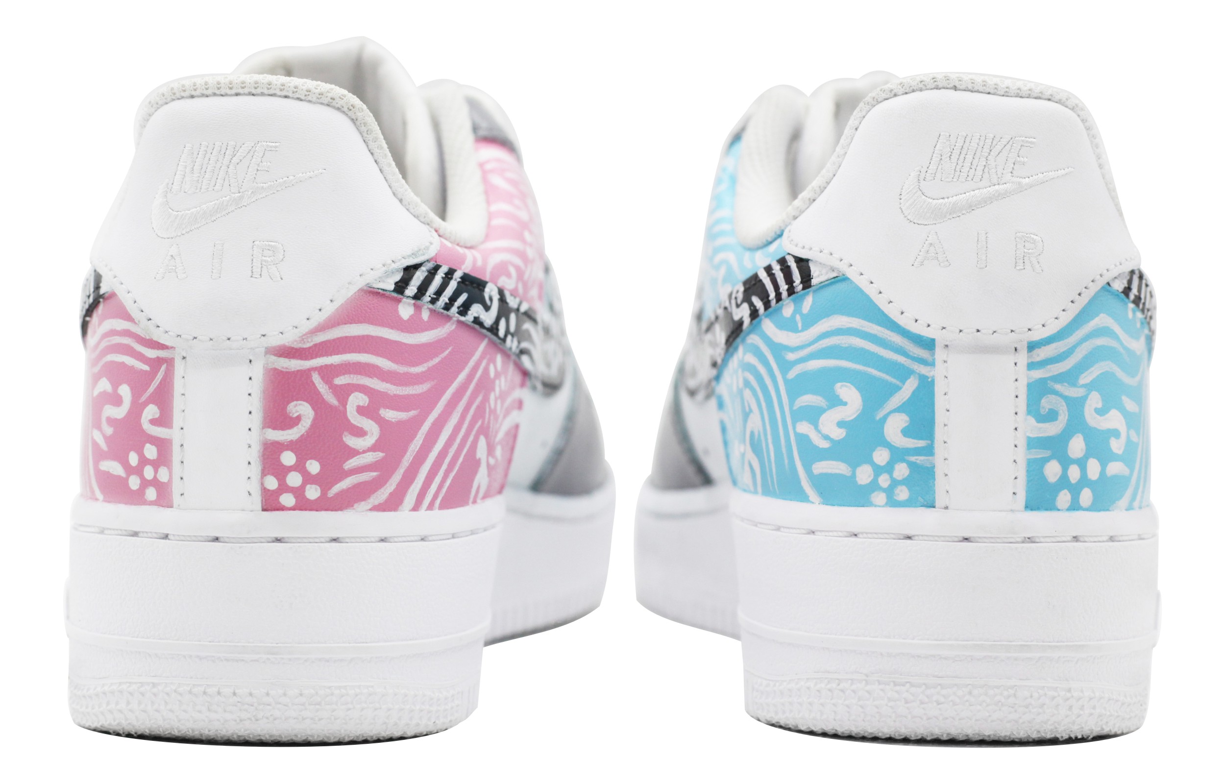 Purchase (W) [定制鞋] 耐克空军一号低帮 '兰云锦缎' DD8959-100(Team39-AMY109兰花)